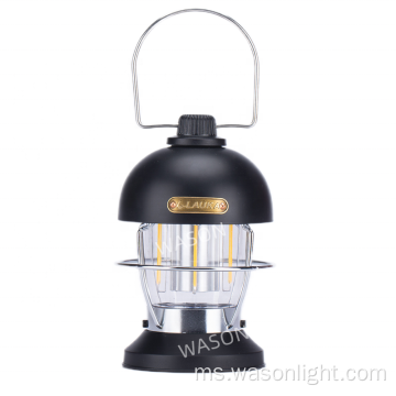 Wason antik asli boleh dicas semula boleh dicas semula lampu perkhemahan lampu luar biasa desa Dimmable Decorative Desk Lantern